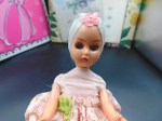 small doll pink lace face